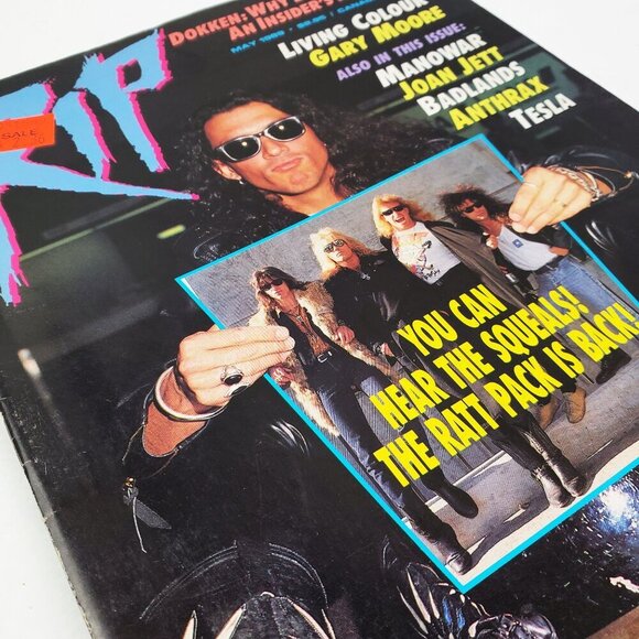RIP Magazine DRI Living Colour Anthrax Metallica RATT May 1989 Old Stock Unread - Picture 12 of 12